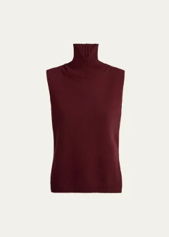 Jil SanderHigh-Neck Split Hem Gilet
