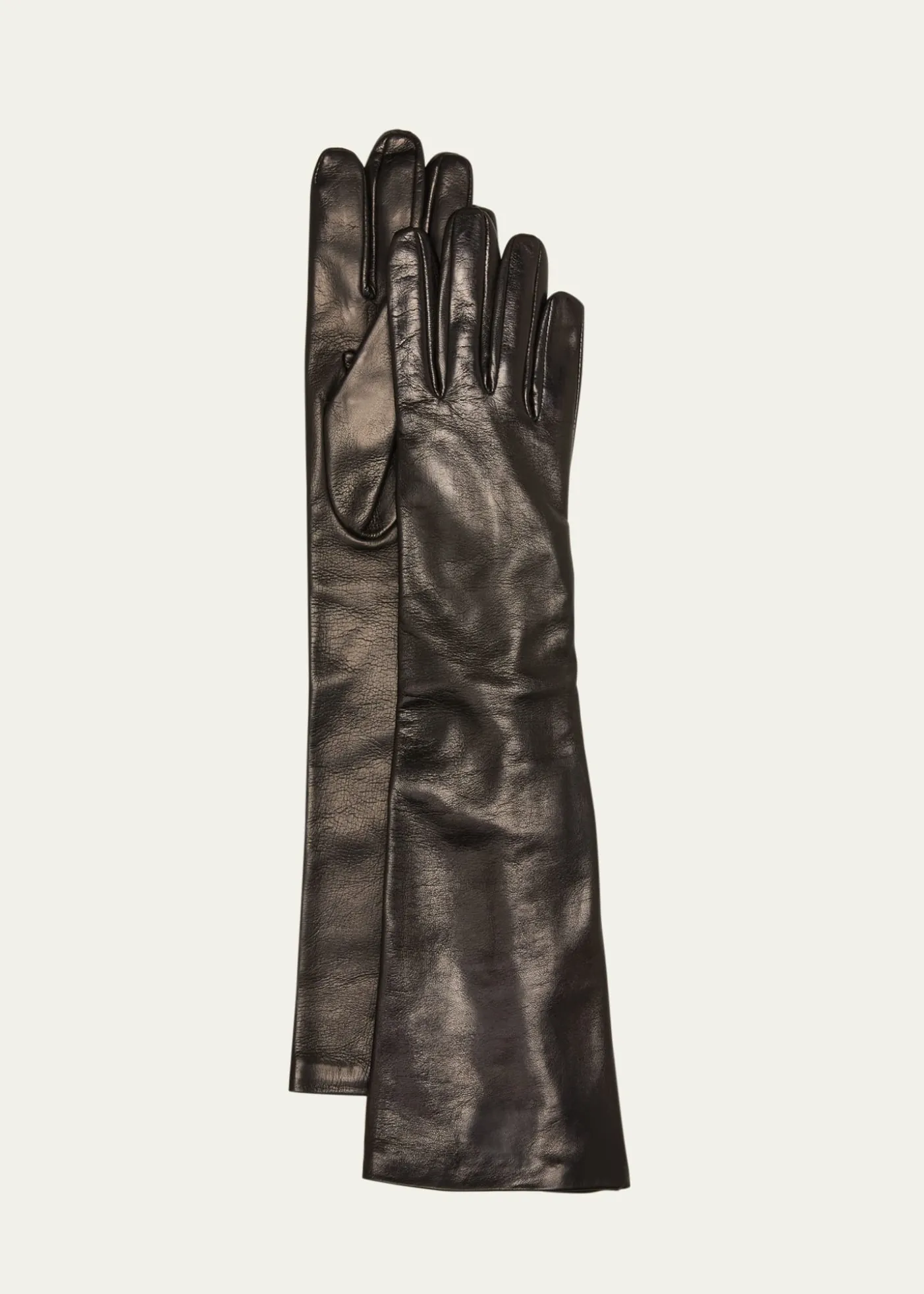 Jil SanderPatent Leather Zip Gloves