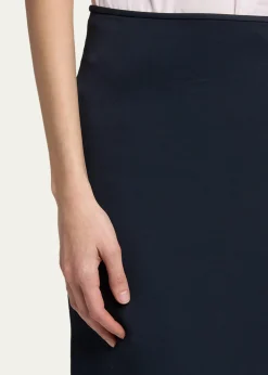 Jil SanderViscose Knee-Length Bias Skirt