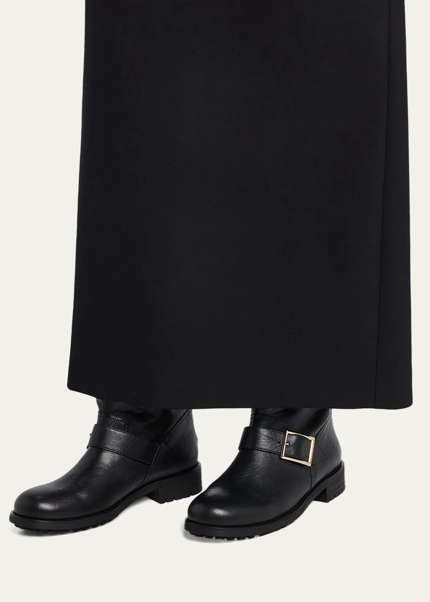 Jimmy ChooBiker Mid Leather Mid-Calf Boots
