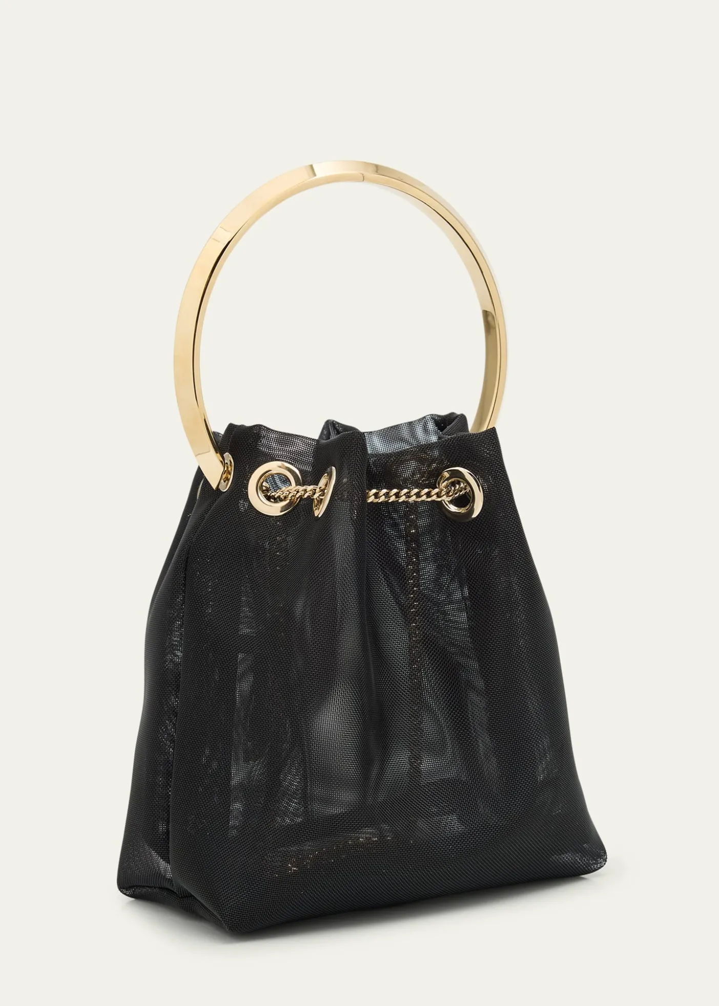 Jimmy ChooBon Bon Mesh Bucket Bag
