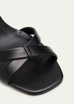 Jimmy Choo85mm Elsy Leather Block-Heel Sandals