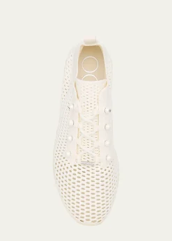 Jimmy ChooVeles Crochet-Knit Low-Top Trainers