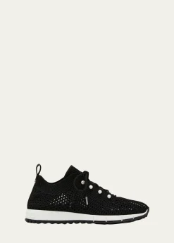 Jimmy ChooVeles Knit Pearly Lace-Up Sneakers