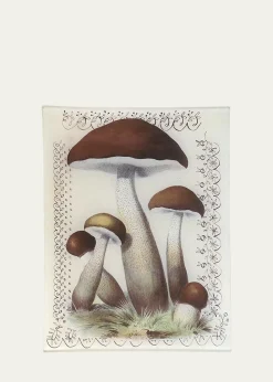 John DerianMushroom With Lace Rectangular Tray