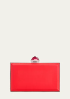 Judith Leiber CoutureSkylar Crystal-Edge Satin Clutch Bag