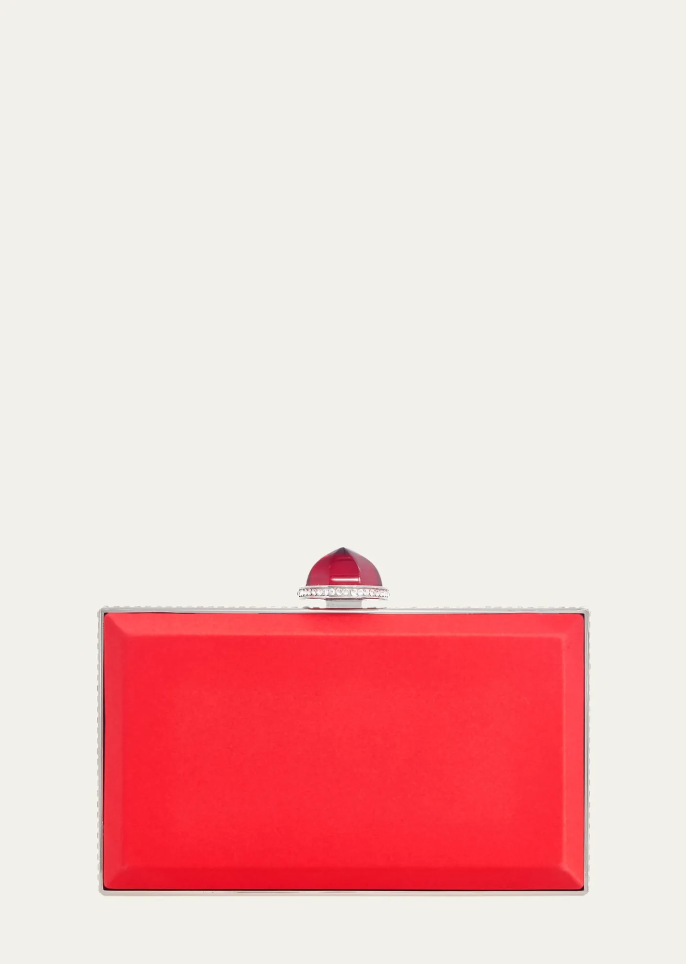 Judith Leiber CoutureSkylar Crystal-Edge Satin Clutch Bag