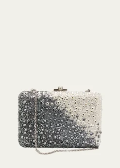 Judith Leiber CoutureSlim Slide Ombre Crystal Clutch Bag