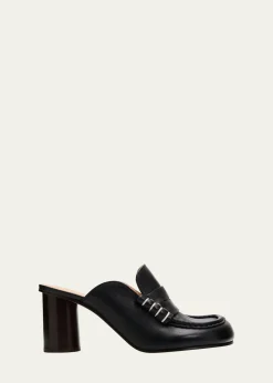 JW Anderson70mm Leather Loafer Mules