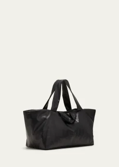 KasslKnot Padded Oil-Coated Shoulder Bag