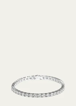 Kendall Row14K White Gold Lab Grown Diamond Tennis Bracelet, 7"L, 10.00tcw