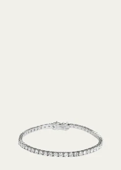 Kendall Row14K White Gold Lab Grown Diamond Tennis Bracelet, 7"L, 5.00tcw