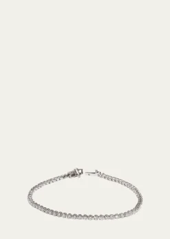 Kendall Row14K White Gold Lab Grown Diamond Tennis Bracelet