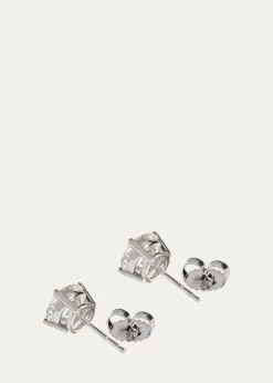 Kendall Row14K White Gold Lab Grown Diamond Stud Earrings