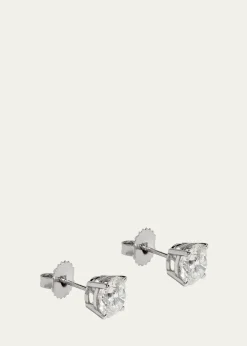 Kendall Row14K White Gold Lab Grown Diamond Stud Earrings