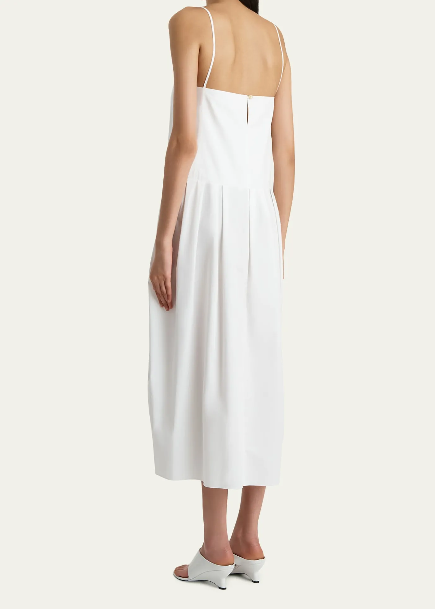 KhaiteAdira Sleeveless Pleated Midi Dress