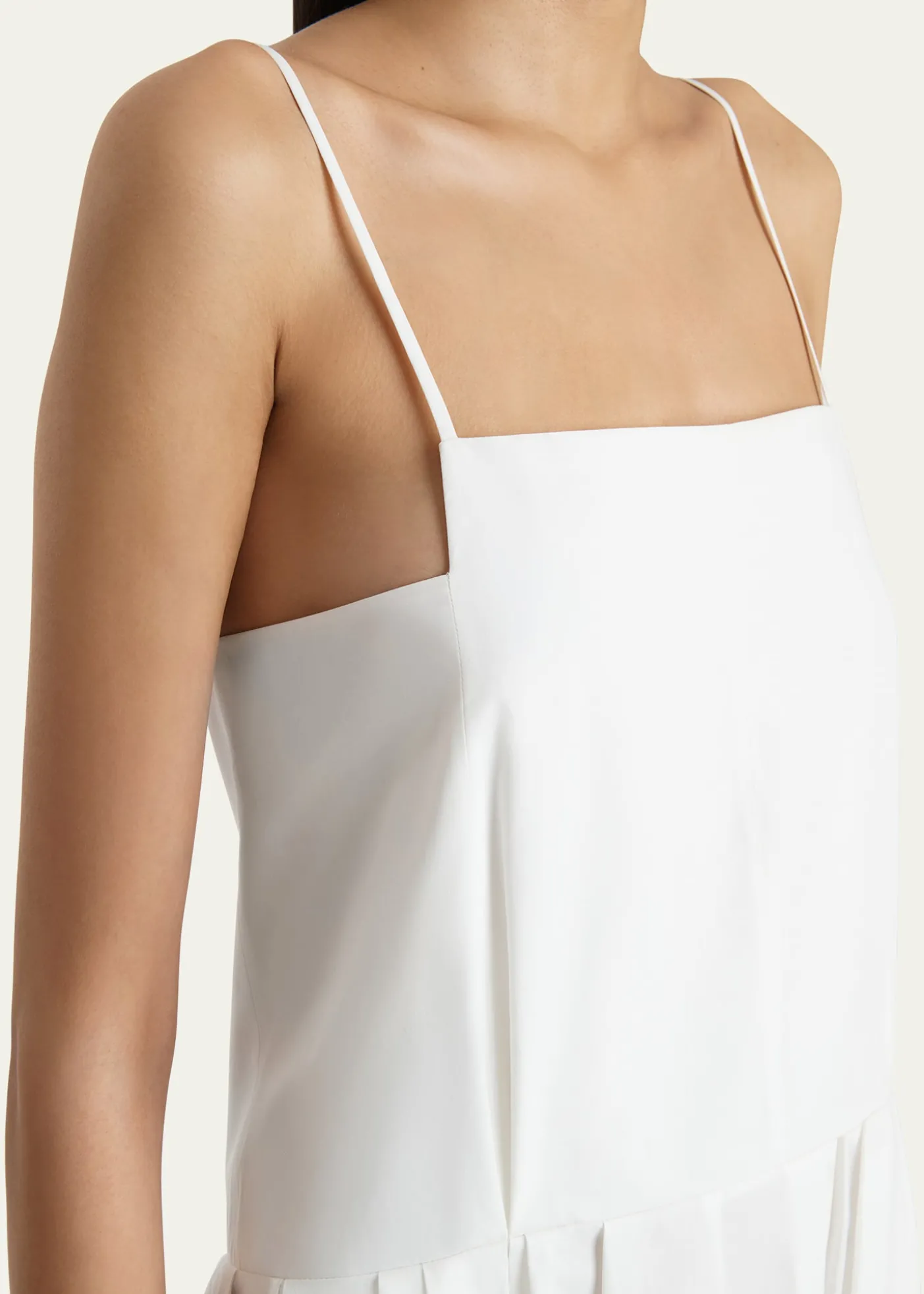 KhaiteAdira Sleeveless Pleated Midi Dress