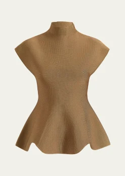 KhaiteAndra Knit Peplum Top