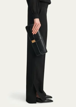 KhaiteBlake Box Leather Clutch Bag