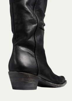 KhaiteClive Calfskin Moto Boots