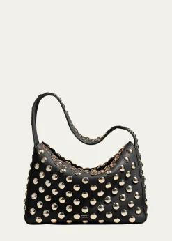 KhaiteElena Studded Leather Shoulder Bag