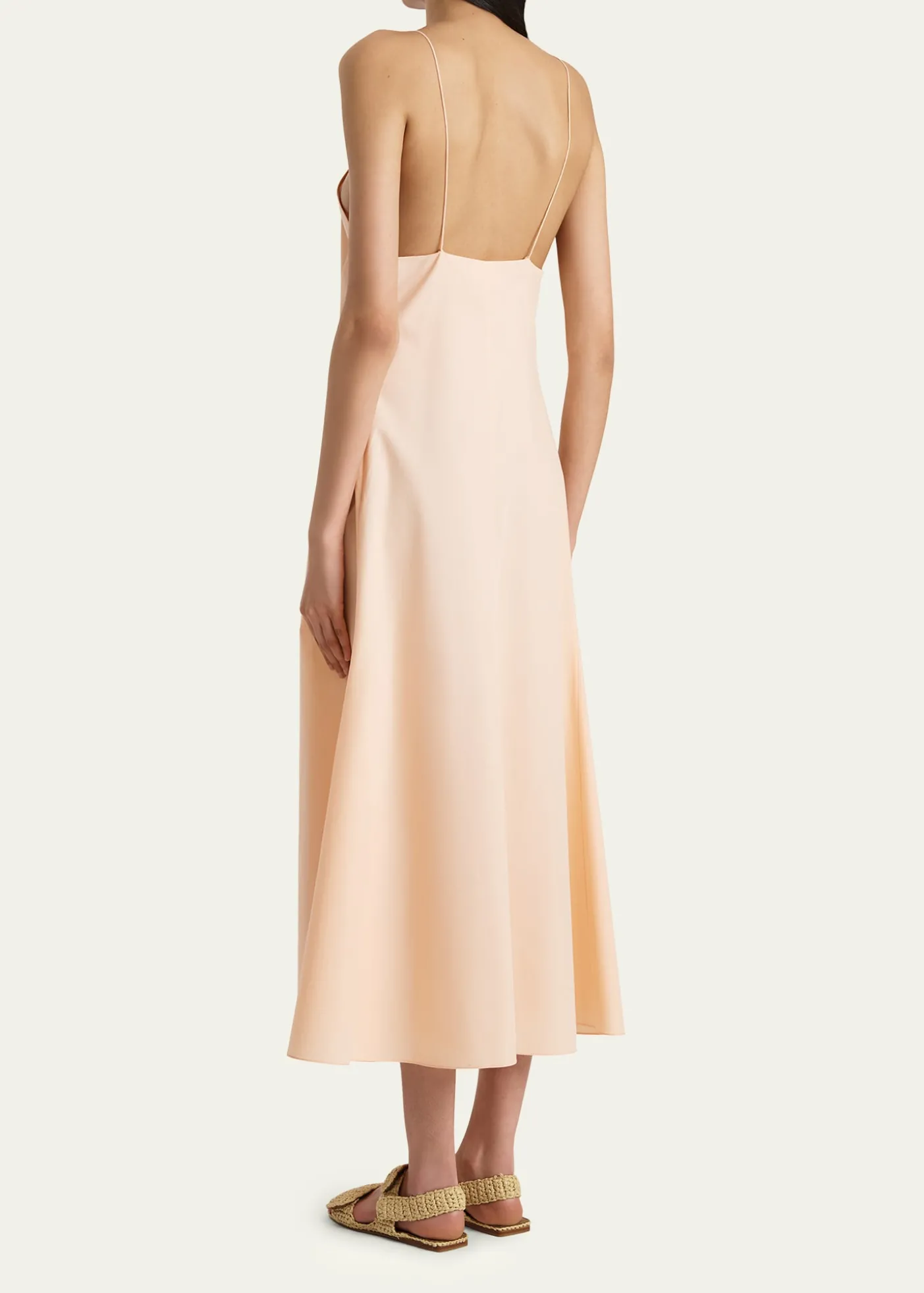 KhaiteIben Sleeveless Cotton Midi Dress