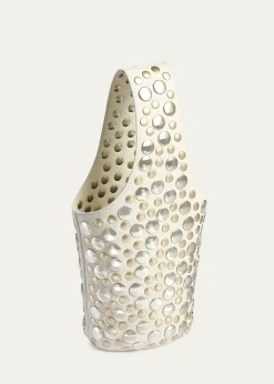 KhaiteLivia Small Studded Leather Shoulder Bag