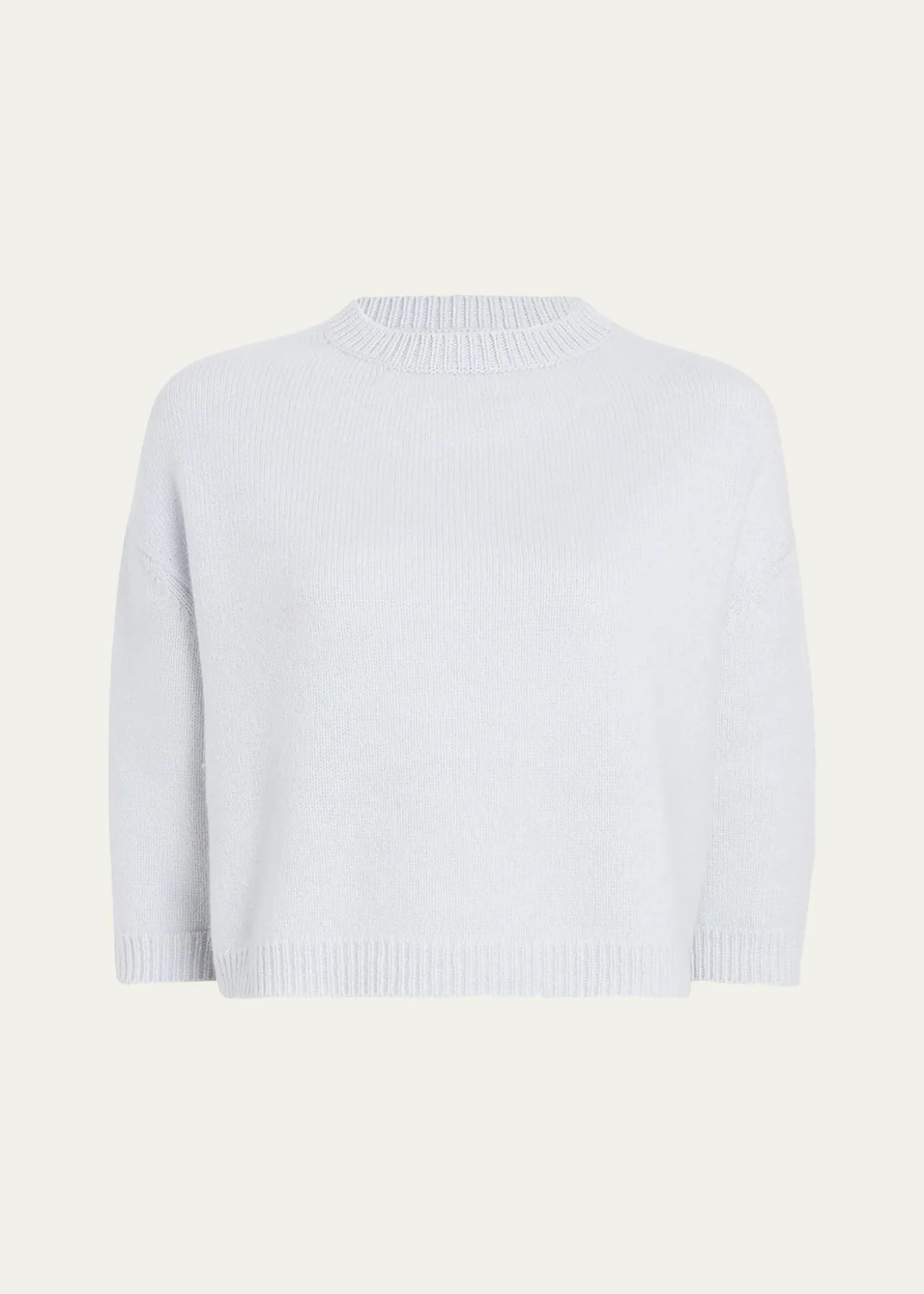 KhaiteSabina Cashmere Elbow-Sleeve Boxy Sweater