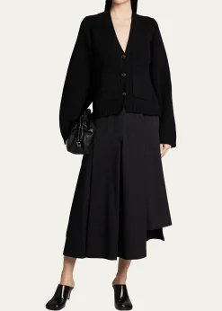 KhaiteScarlet Cashmere Cropped Cardigan