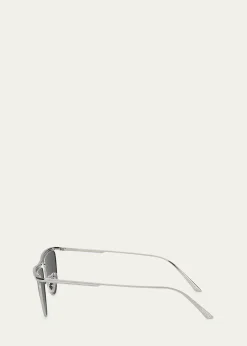 KHAITE x Oliver PeoplesSleek Metal Windsor Rim Sunglasses