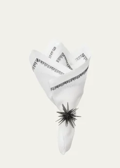 Kim SeybertFilament Embroidered Linen Napkin