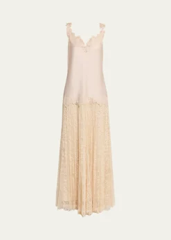 Kobi HalperinGrazia Sleeveless Mixed Media Maxi Dress
