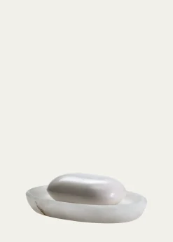 LabrazelAlisa Alabaster Soap Dish, White