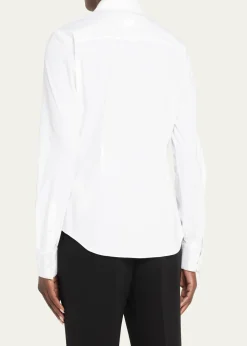 Lafayette 148 New YorkButton-Down Spread-Collar Shirt