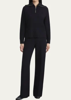 Lafayette 148 New YorkCashmere Double-Knit Pull-On Pants