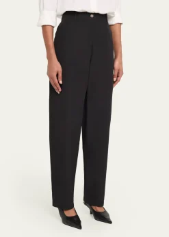 Lafayette 148 New YorkKent Linen-Viscose Barrel Pants