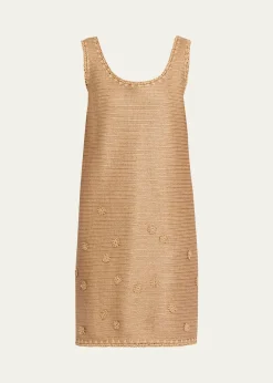 Lafayette 148 New YorkRaffia-Effect Jersey Shift Dress