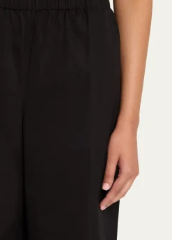 Lafayette 148 New YorkRiverside Wide-Leg Organic Cotton Poplin Pants