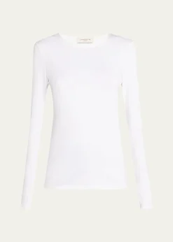 Lafayette 148 New YorkScoop-Neck Stretch Cotton T-Shirt