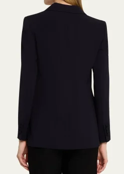Lafayette 148 New YorkSingle-Button Finesse Crepe Blazer