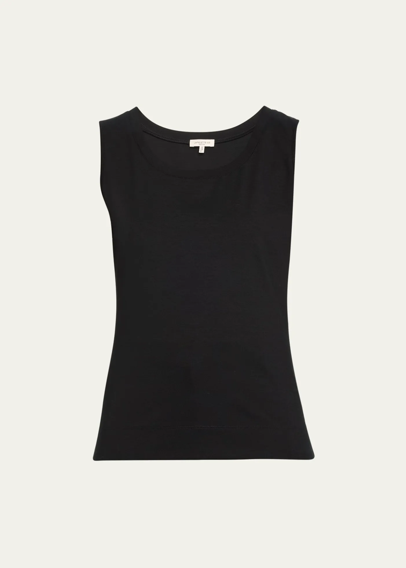 Lafayette 148 New YorkStretch Cotton Scoop Neck Tank