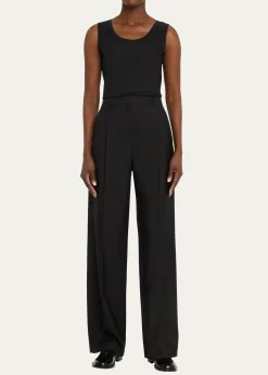 Lafayette 148 New YorkStretch Cotton Scoop Neck Tank