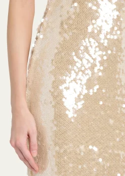 L'AgenceKarma Sequined Maxi Dress