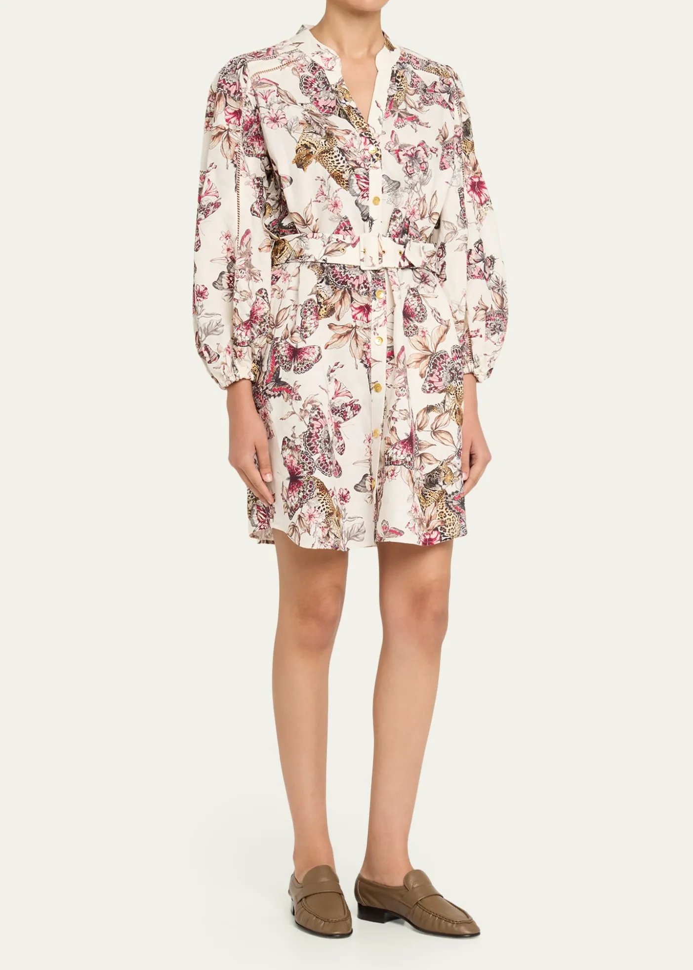 L'AgenceKiersten Belted Mini Shirtdress