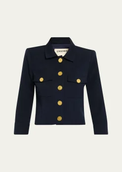 L'AgenceKumi Cropped Fitted Jacket