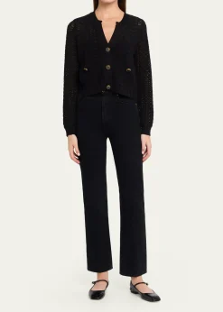 L'AgenceOrla Pointelle Knit Cardigan