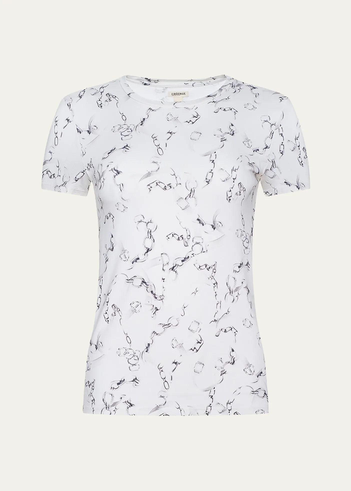 L'AgenceRessi Short-Sleeve Chain Tee