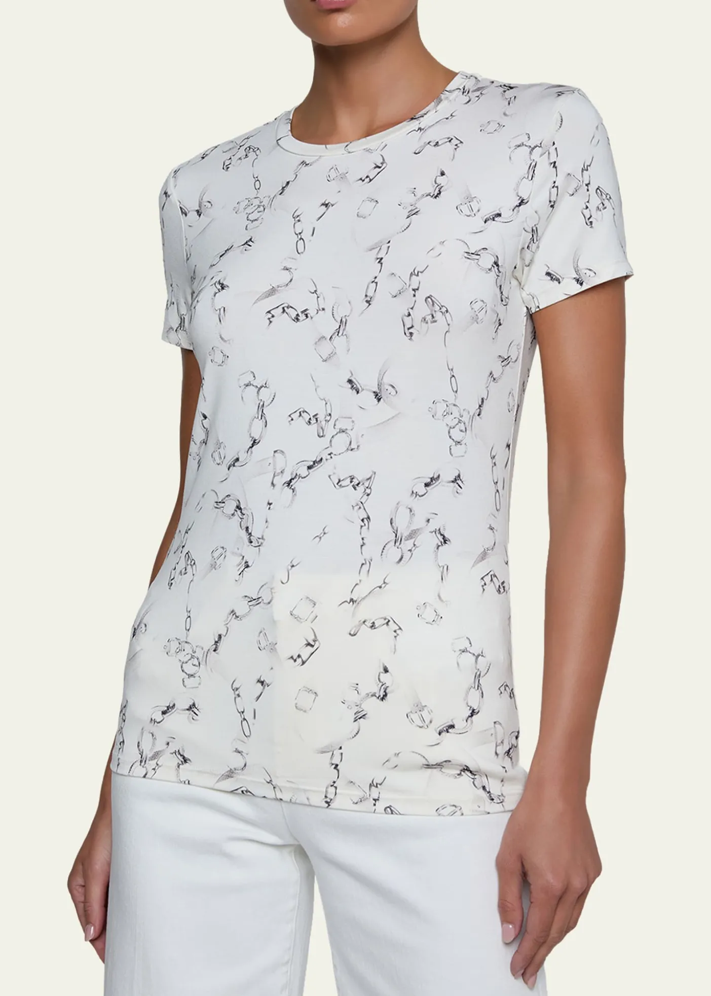 L'AgenceRessi Short-Sleeve Chain Tee