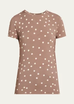 L'AgenceRessi Short-Sleeve Polka Dot Tee