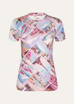 L'AgenceRessi Short-Sleeve Postcard Tee